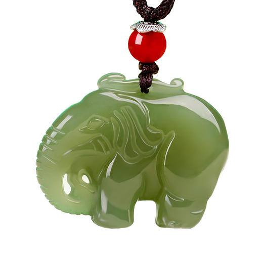 和田玉太平吉象吊坠 雕工清晰 质地细腻 商品图2