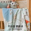 【洗浴用品】嫚熙儿童浴巾新生儿纱布浴巾加大宝宝洗澡抱被裹巾120*120 商品缩略图1