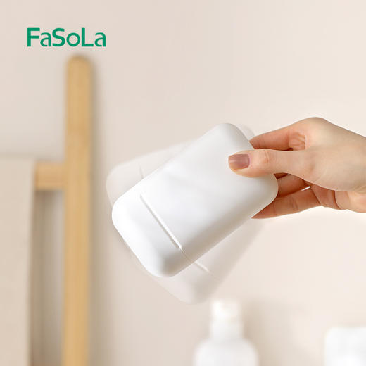 FaSoLa旅行肥皂盒出差便携式密封带盖肥皂盒新款沥水收纳香皂盒 商品图5