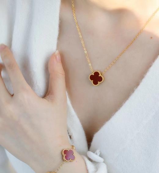 宏运五花四叶草手链 四叶草鸿运项链 耳钉  商品图5