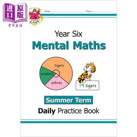 预售 【中商原版】英国原版CGP教辅 新版KS2心算日常练习书 6 年级夏季学期 New KS2 Mental Maths Daily Practice Book Year 6