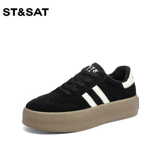 星期六经典复古绒里厚底德训鞋SS34112I54 商品图2