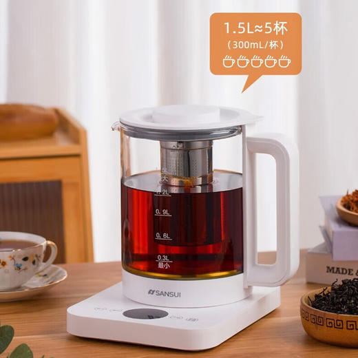 山水（SANSUI）多功能花茶养生壶(配滤网)1.5L KT-1837 商品图2