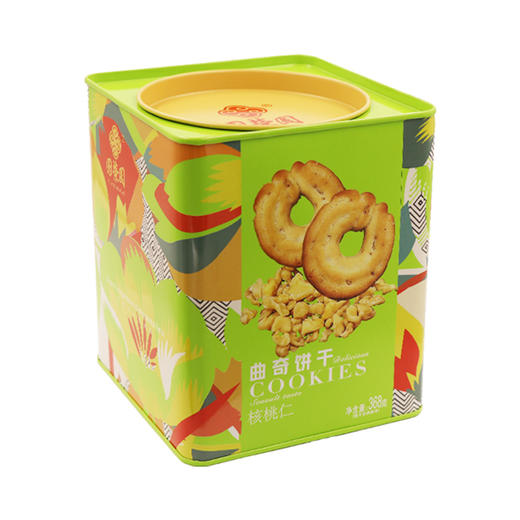 圆荣圆 368g海盐白脱曲奇上海礼物  可可曲奇 核桃曲奇 休闲零食 办公室零食 商品图2