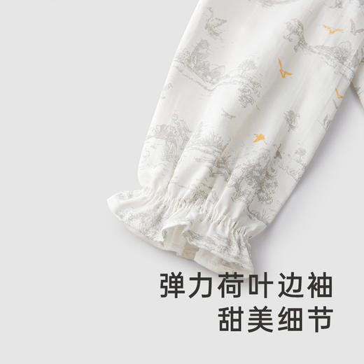 【商场同款】英氏童装T恤女童典雅长袖套头衫春夏透气新款 商品图3