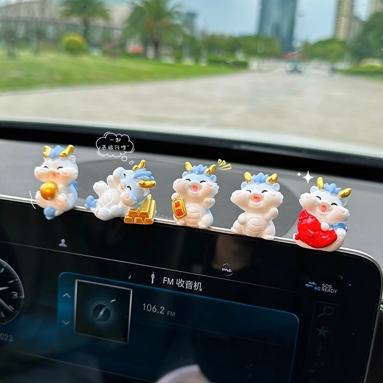 小青龙创意汽车摆件装饰