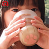 ADERIA猫爪杯2只玻璃杯水杯日本进口男女个性礼物情侣杯虎斑猫300+230ml 商品缩略图5