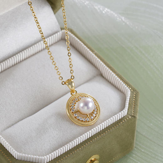 子佩集S925银珍珠吊坠【JJDZ003】镀金(不含链)2401 商品图0