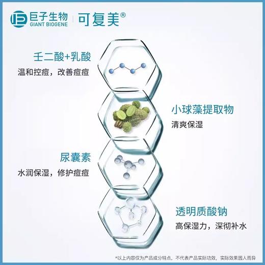 可复美净痘修护面膜  净痘小绿膜 5片/盒 商品图2