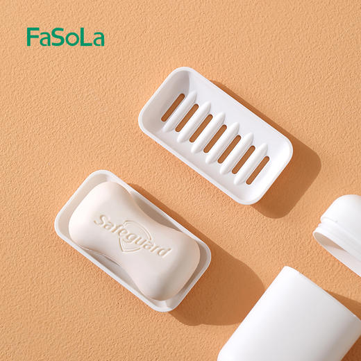 FaSoLa旅行肥皂盒出差便携式密封带盖肥皂盒新款沥水收纳香皂盒 商品图1