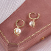 子佩集S925银珍珠耳环【XXEH128】镀金扣环耳圈2401 商品缩略图1