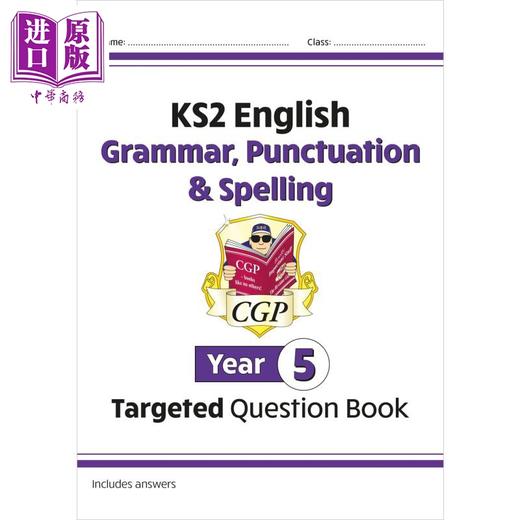 【中商原版】英国CGP KS2 English Targeted Question Book: Grammar, Punctuation & Spelling - Year 5 商品图0