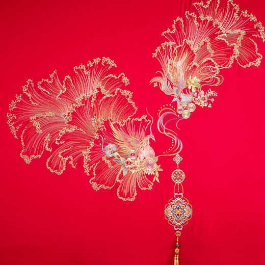 多喜爱 喜玫瑰婚庆床上用品六件套 彩翼双飞cs 商品图3