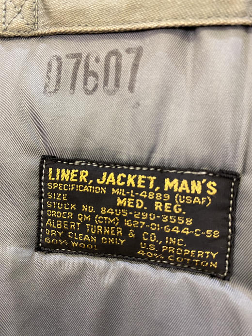 90年代 Vintage 美陆军公发 羊毛 棉服 夹棉外套_CTJK(M) 商品图1