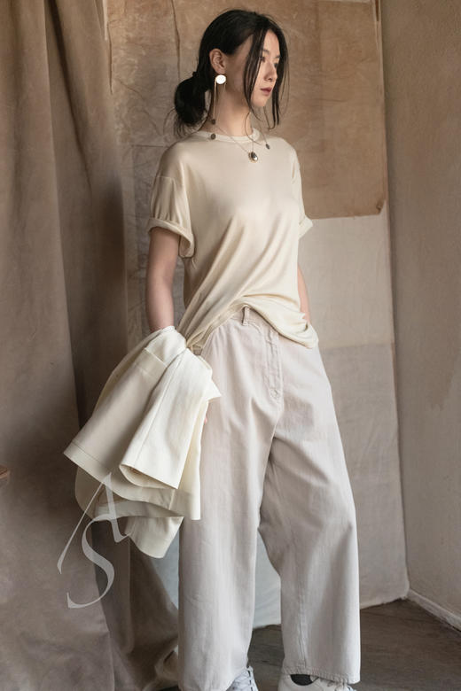 Studio Nicholson  奶白色CONDE棉质西装外套 商品图1