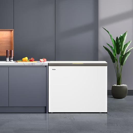 海尔 200升 低霜 玻璃面板 两用冰柜 专利气悬浮减霜科技减霜80% 植萃净味 99.99%抗菌率  侧置温控器 150h断电保护  BC/BD-200GHPGX 商品图3