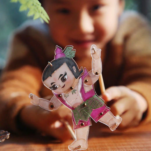 自然造物葫芦娃皮影DIY手工玩具亲子益智儿童有趣童年生日礼物 商品图4