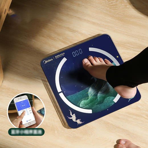 美的 洛神赋系列智能体脂秤 MS-CF4洛神版 商品图1