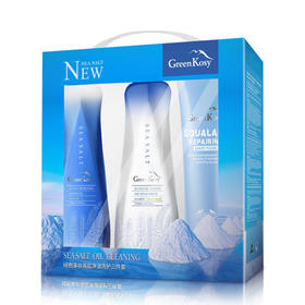 绿色溪谷 海盐净油洗护三件套