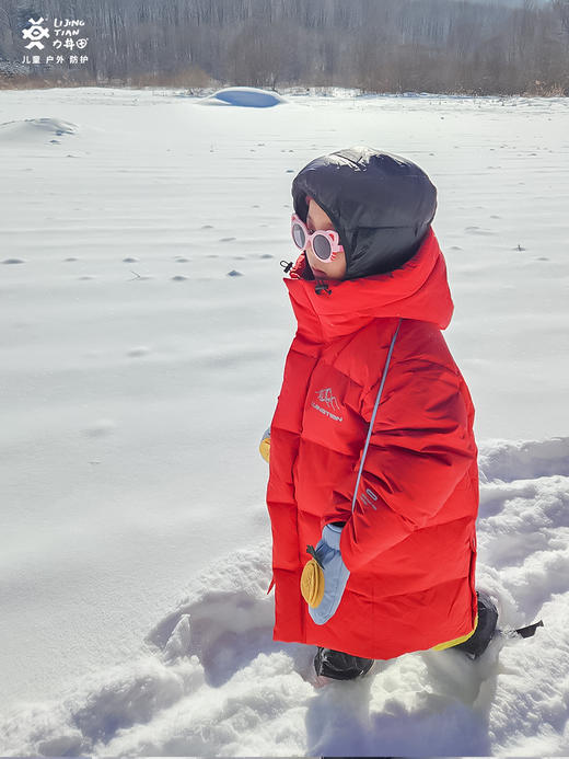 力丼田2024攀山系列新款 | 儿童90白鸭绒长款羽绒服L2303S019CARD 商品图7