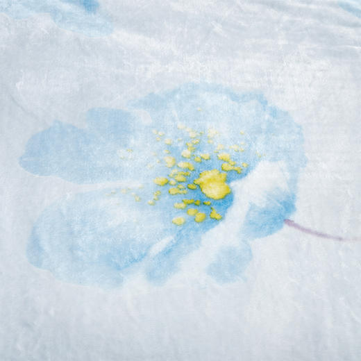 罗莱 法兰绒WD梦幻北欧临风听海彩绘迷宫盛世花开梦幻星空牛奶绒毯 浮生墨香法兰绒毯 150*200cm 商品图1