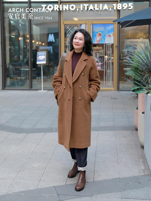 摆脱沉重，舒适轻行 | ARCHCONTACT安启美奈·胎牛飞织圆头拼接女靴 商品图4