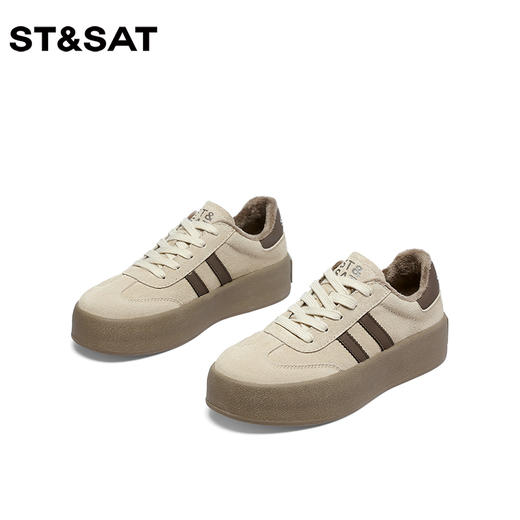 星期六经典复古绒里厚底德训鞋SS34112I54 商品图7