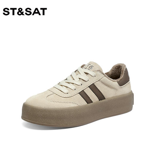 星期六经典复古绒里厚底德训鞋SS34112I54 商品图0