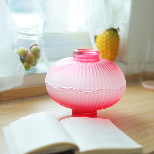 物作 吉祥如意灯笼果盘二件套 8086渐变红 商品图1