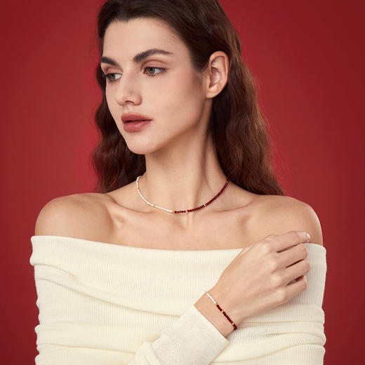 ARSIS｜新年系列 鸿运红玛瑙拼接手链 商品图5