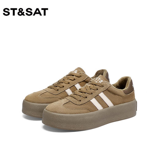 星期六经典复古绒里厚底德训鞋SS34112I54 商品图5