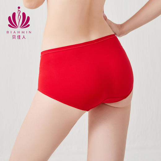 贝佳人“西西里玫瑰”中腰平脚裤BW712408 商品图3