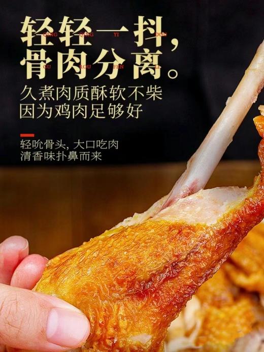 德州贡宝林脱骨扒鸡500g/只开袋即食手撕鸡 商品图5