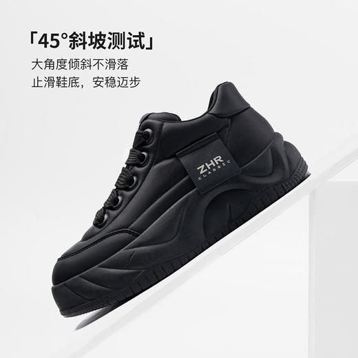 ZHR板鞋女2024春季新款复古简约潮流百搭软嘭厚底舒适面包休闲鞋 商品图10