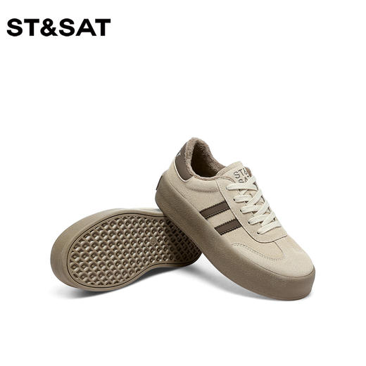 星期六经典复古绒里厚底德训鞋SS34112I54 商品图10