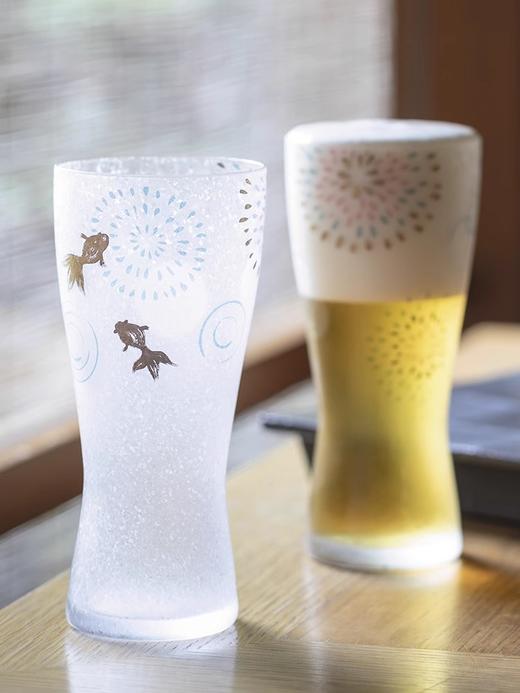 aderia日本进口石冢硝子日式玻璃水杯樱花杯子礼盒无铅精酿啤酒杯 商品图2