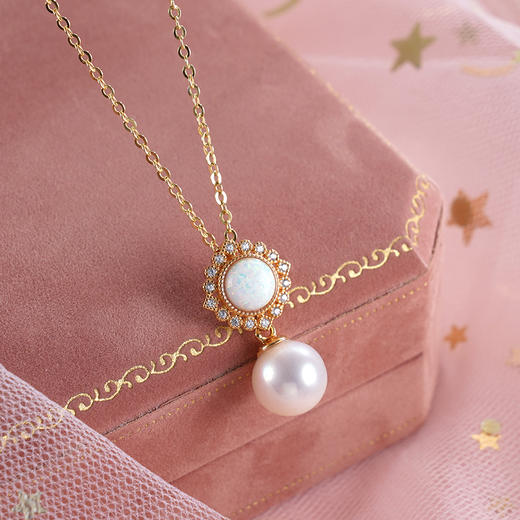 子佩集S925银珍珠吊坠【YP0427】镀金(不含链)2401 商品图0