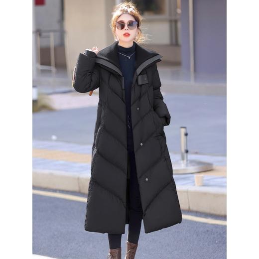 ALBB-90白鸭绒羽绒服女秋冬季2023年新款时尚洋气高端奢华中长款高级感 商品图1