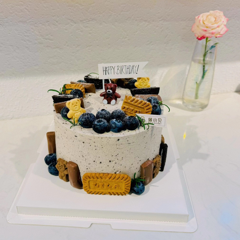 奥！小熊- ins简约风生日蛋糕