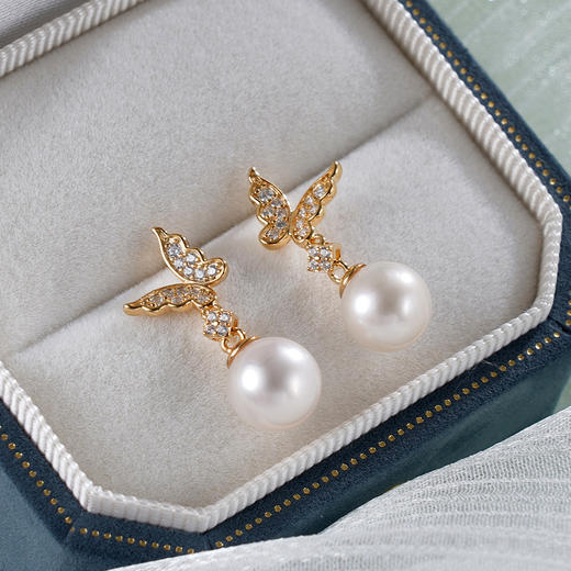 子佩集S925银珍珠耳钉【E0749】镀金2401 商品图2