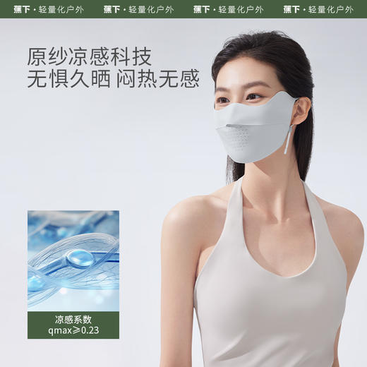 【好物推荐】蕉下无痕防晒口罩AL83224护眼角夏季薄款透气防紫外线女冰丝面罩 商品图7