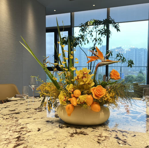 《福禄双至》五代果天堂鸟大花蕙兰年宵花 商品图2