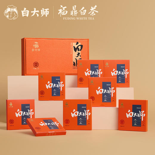 白大师福鼎高山老白茶小方片2018年陈皮白茶寿眉紧压茶叶正宗240g 商品图4
