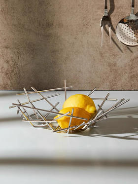 ALESSI/Blow up果篮不锈钢果盘创意水果架客厅家用镂空金属摆件