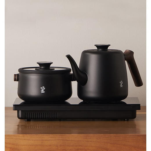 鸣盏泡茶专用烧水壶全自动上水壶保温一体茶桌嵌入式茶艺壶（171烧水壶+提梁茶洗） 商品图0