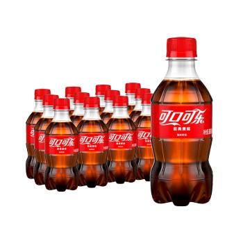 可口可乐（Coca-Cola）汽水 碳酸饮料 300ml*12瓶 整箱装 商品图3
