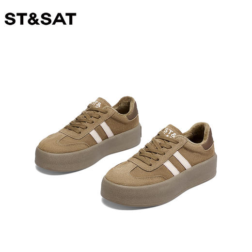 星期六经典复古绒里厚底德训鞋SS34112I54 商品图8