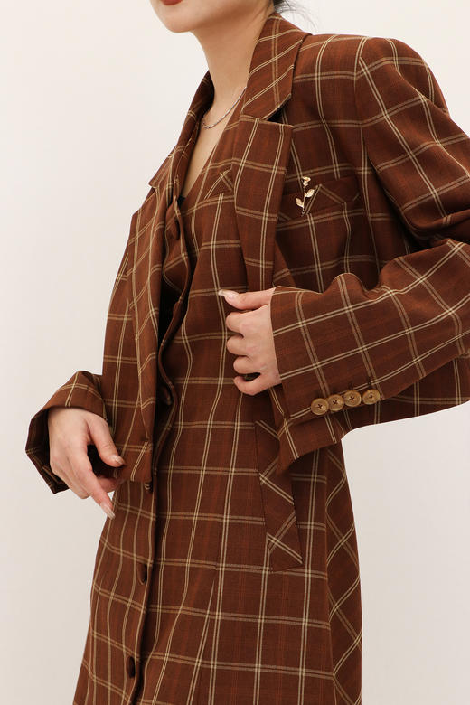 -栗壳色连衣裙HJ1S22 商品图2