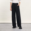 谜底阔腿裤女2024春季新款通勤风时尚高腰纯色宽松长裤241MK0141 商品缩略图0