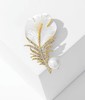 雀说 时尚闪钻新款羽毛胸针高档微镶锆石胸花西装别针配饰4ZF-11703 商品缩略图4